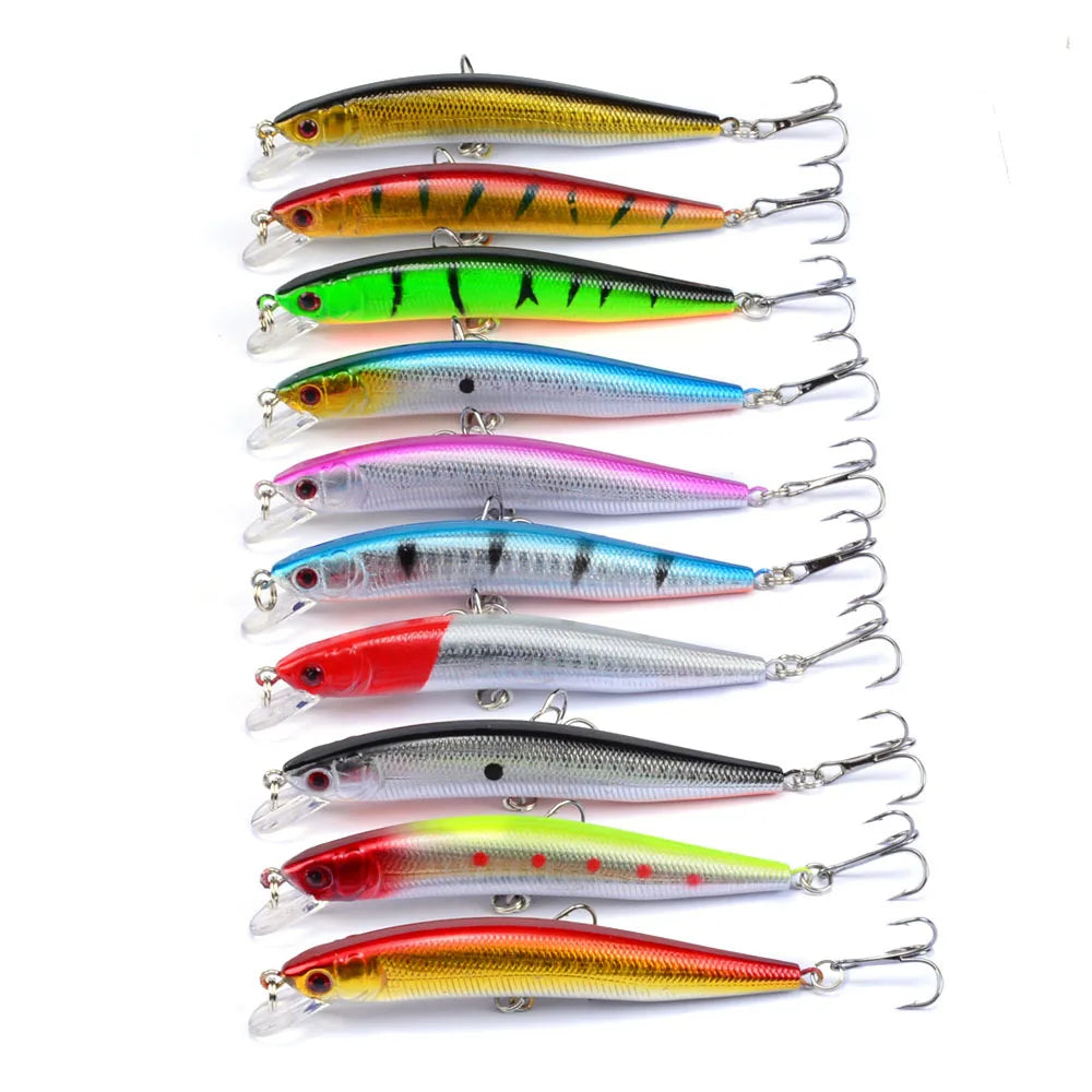 Leurre Minnow Flottant 95mm 8g - Poisson Nageur Dur Carnassier – Leurres de pêche – Oceanis Gear