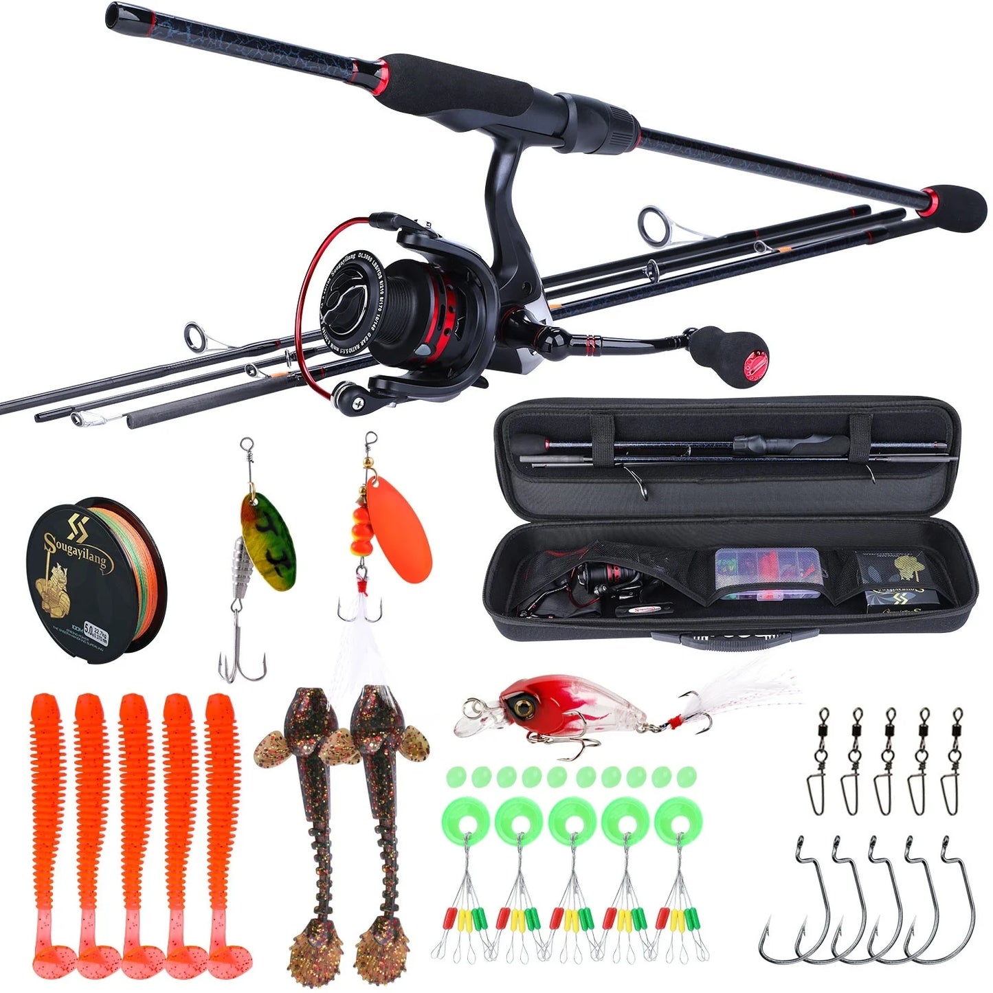 Kit Complet Pêche Portable Pro - Canne Télescopique