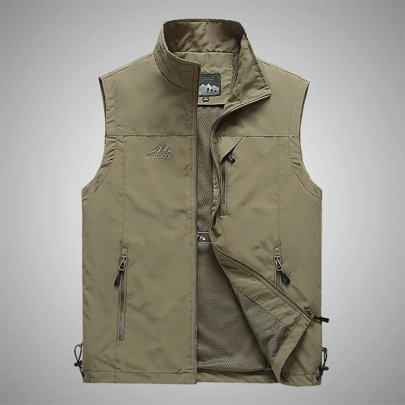 Gilet pour homme, couleur unie – VESTE DE PECHE – Oceanis Gear