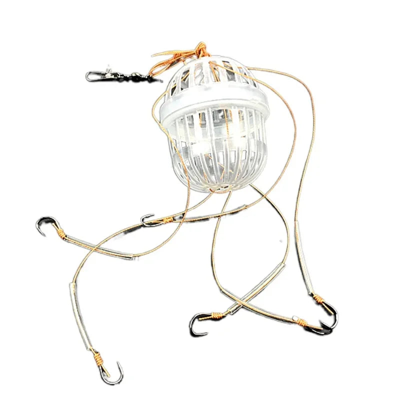 Cage d’Appât avec Hameçons Multiples – Système de Pêche Efficace – OUTILS DE PECHE – Oceanis Gear