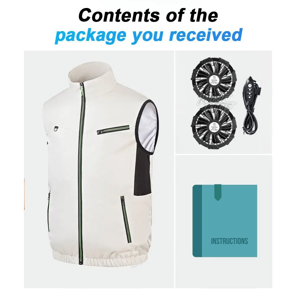 Gilet Rafraîchissant Homme - Vêtement Climatisé Ultra-Résistant – VESTE DE PECHE – Oceanis Gear