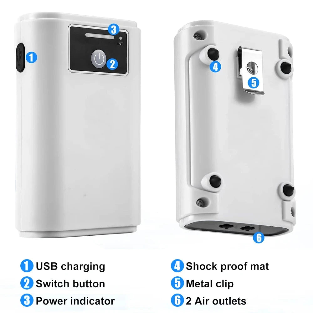 Pompe à oxygène pour aquarium, pompe à air double usage. – Pompe à oxygène pour aquarium – Oceanis Gear