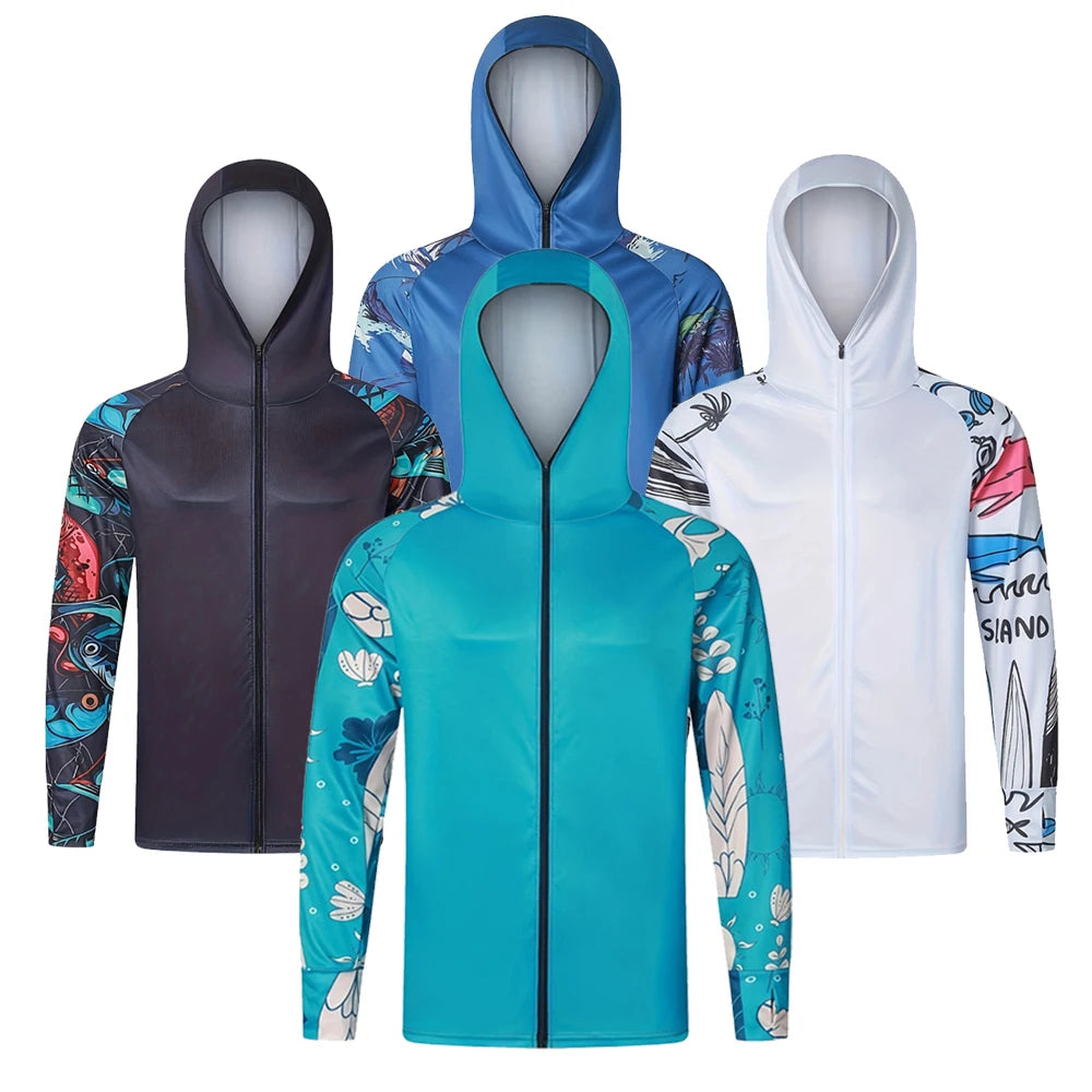 Veste Anti-UV UPF 50+ Pêche Randonnée - Protection Solaire Capuche – Vêtements de pêche – Oceanis Gear
