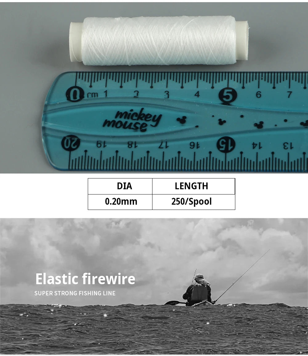 FTK 250M Ligne élastique résistante Firewire 0,2 mm. – OUTILS DE PECHE – Oceanis Gear