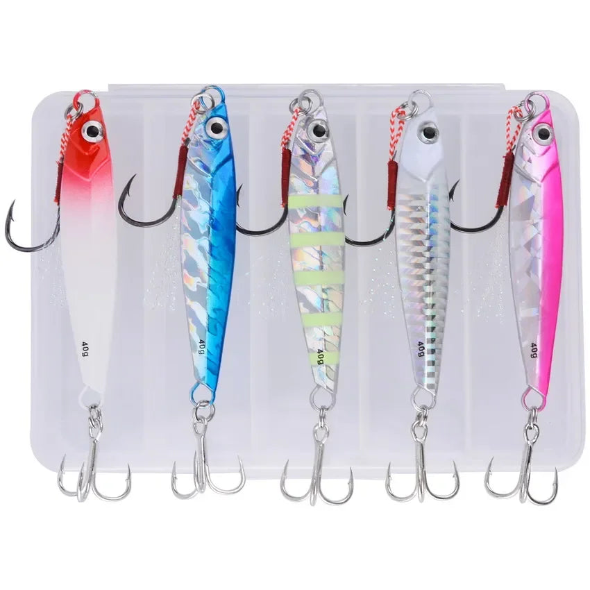 Lot de 5 leurres de pêche en métal – Leurres de pêche – Oceanis Gear