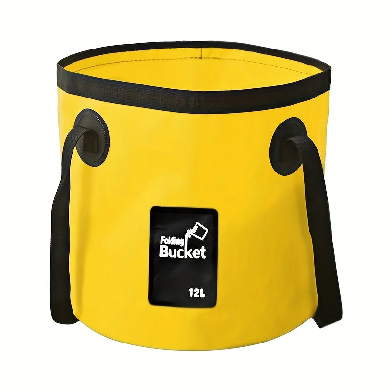 Seau Pliable Portable 12L - Sac de Stockage d'Eau avec Sangles pour Camping et Pêche – Équipement de Camping – Oceanis Gear