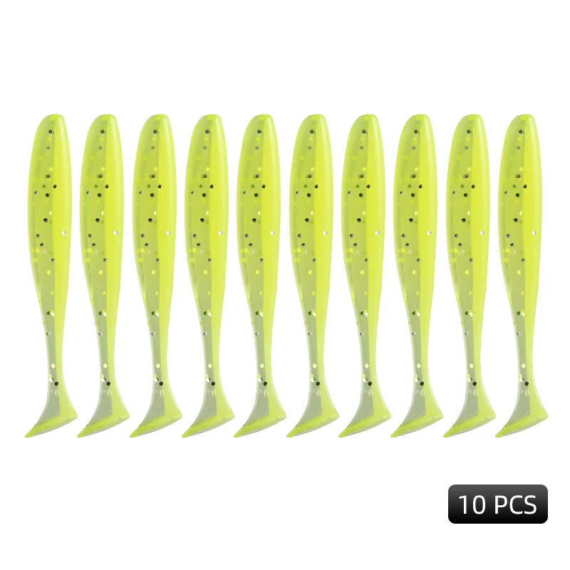 Leurres Souples Carpe Silicone - Lot 10 Pièces Multi-Tailles – Leurres de pêche – Oceanis Gear