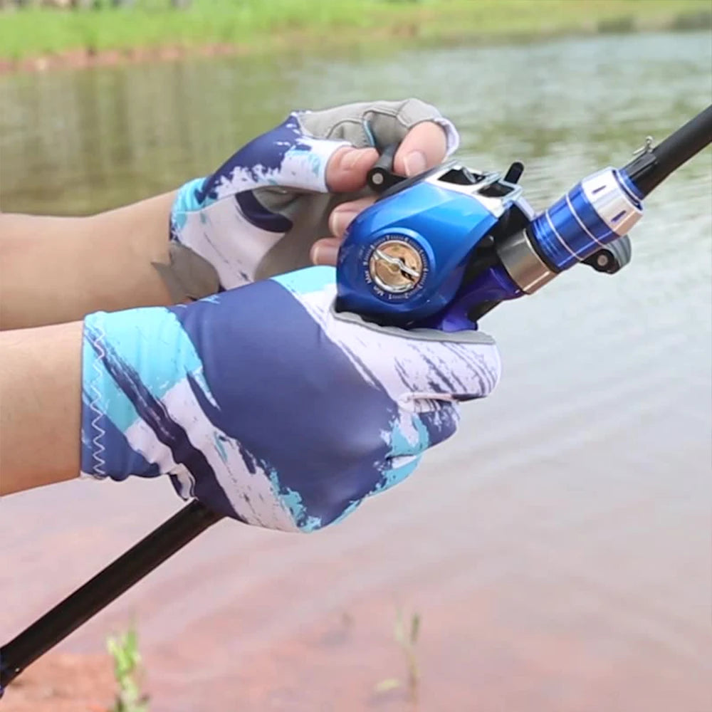 Gants de Pêche Respirants Sans Doigts Unisexe – Accessoires de Pêche – Oceanis Gear
