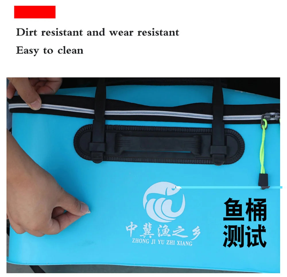 Seau Pêche Pliable EVA - Portable avec Poignée Ergonomique – SACS DE PECHE – Oceanis Gear