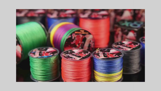 Ligne Pêche Tressée 4 Brins 22LB - Multicolore Flottante 100m